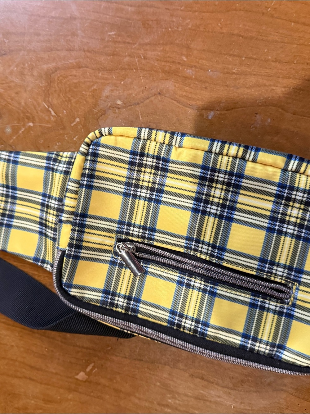 Yellow Plaid Men’s Waist Bag - Unbranded